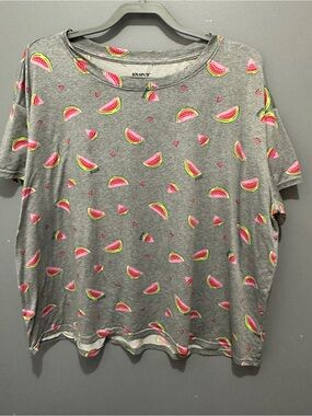 Joyspun Watermelon Print Pajama Top - 2X